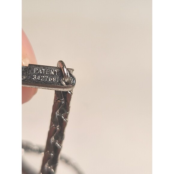 Emmons Vintage Silver Tone 15" Chain, Necklace, Choker Patent #3427691 - Picture 5 of 5